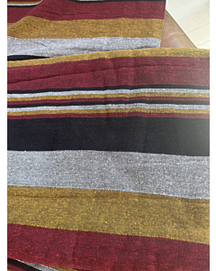 Cotton Bedspread Throw - Chunky Stripe - Afrika