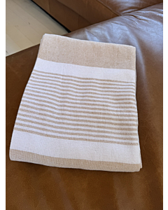Cotton Towel - Dual Texture - Light Tan