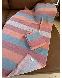 Cotton Towel - Dual Texture - Coral & Pink